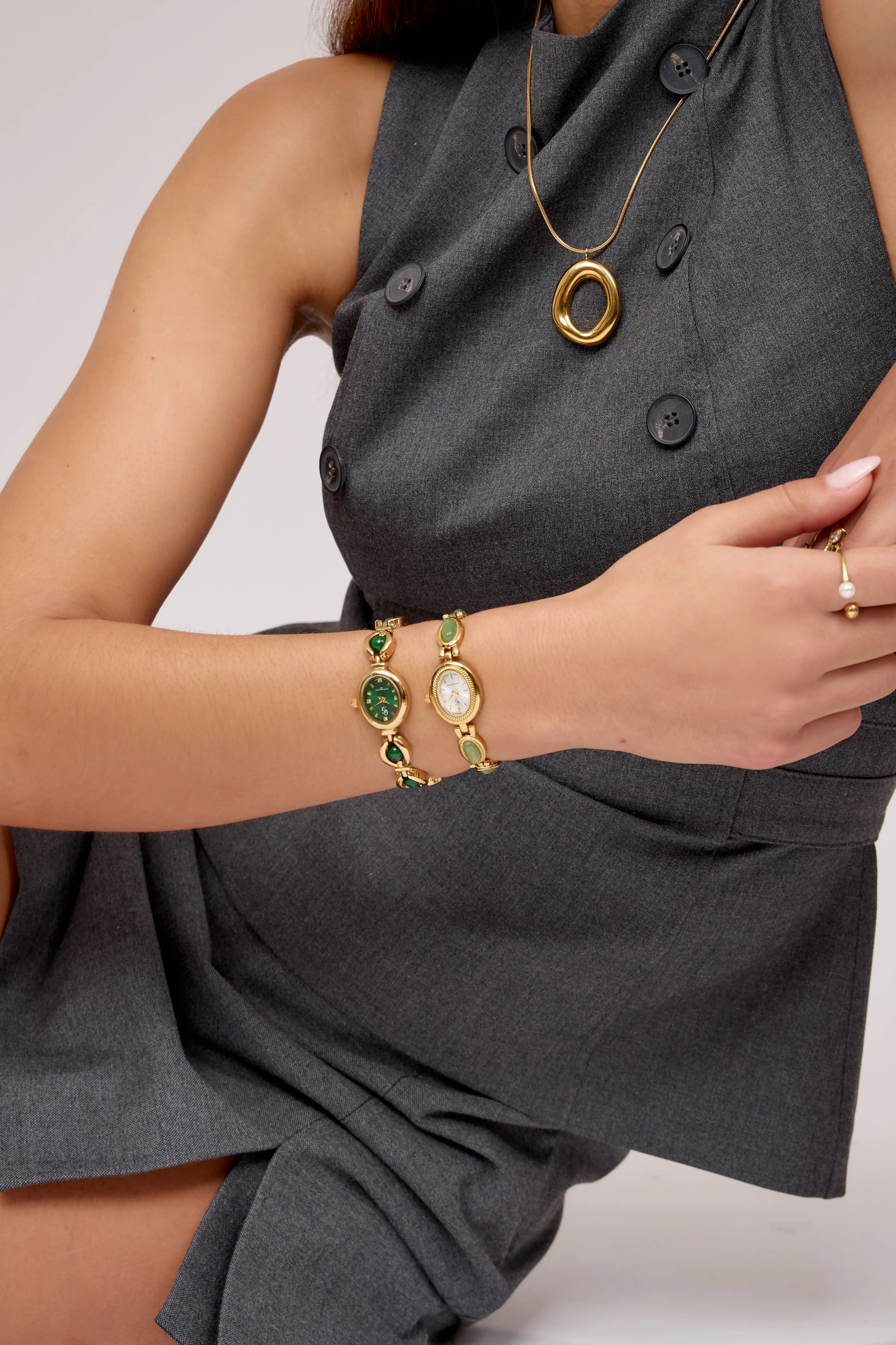 Montre Solange | Verte Aventurine - GG Luxe Watch