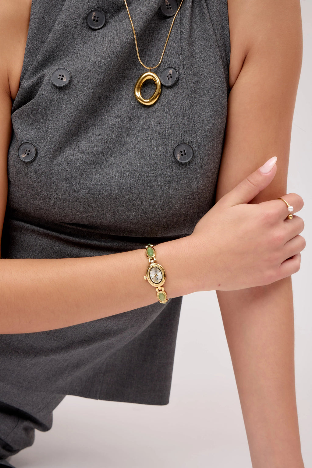 Montre Solange | Verte Aventurine - GG Luxe Watch