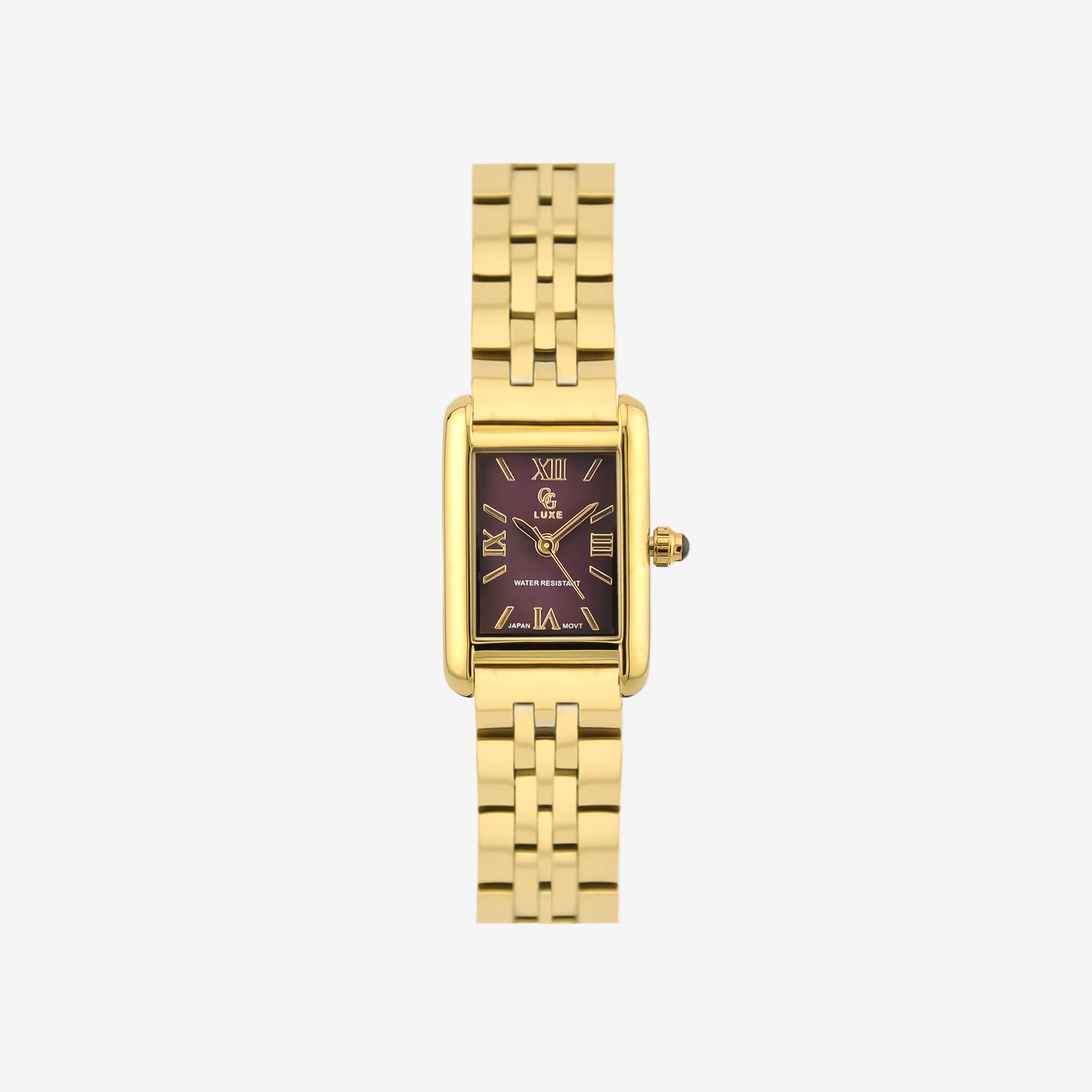 GG Luxe Watch - Suzie doré - Montre rectangle en acier doré
