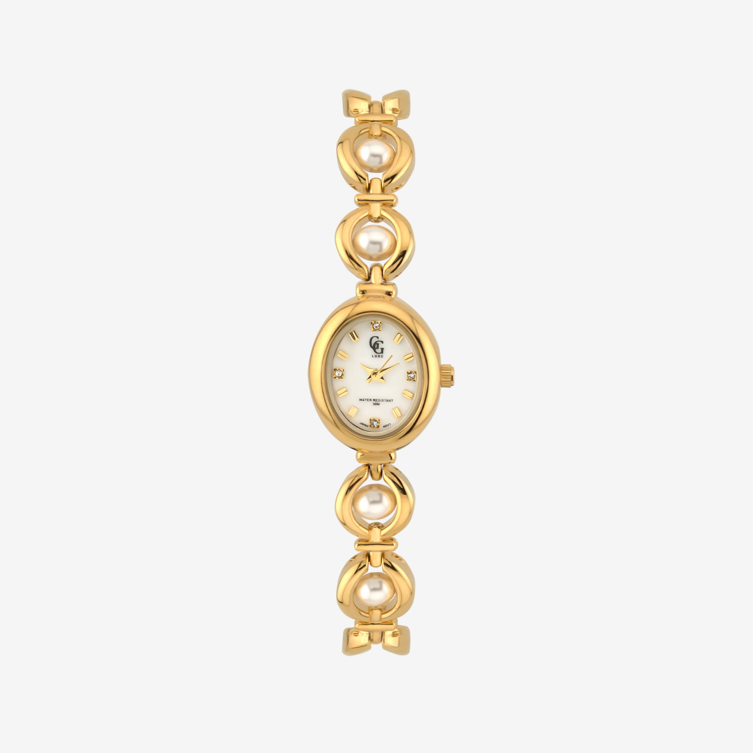 Montre Solange | Dorée - Blanc - GG Luxe Watch