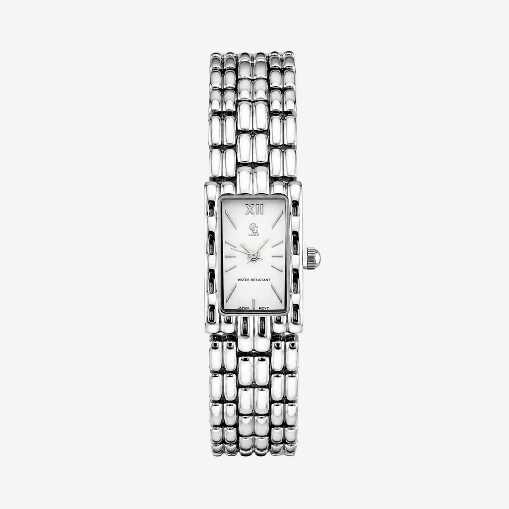 Montre Stockholm | Argent-Blanc - GG Luxe Watch