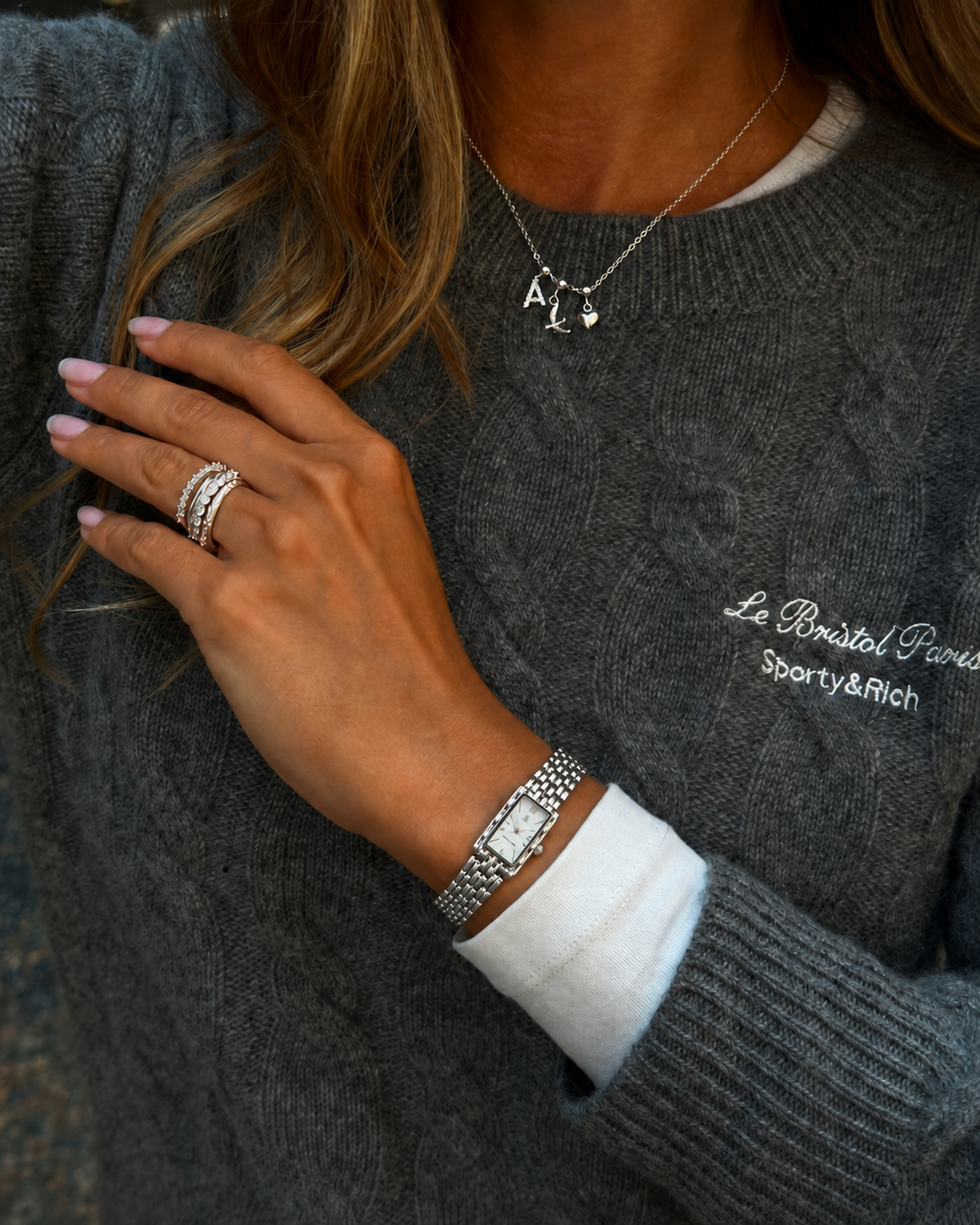 Montre Stockholm | Argent-Blanc