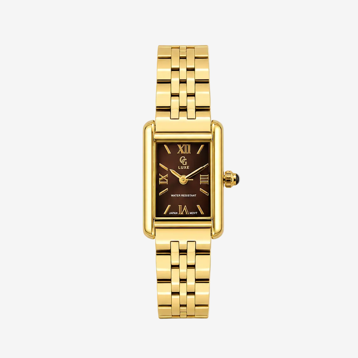 Montre Suzie | Dorée-marron - GG Luxe Watch