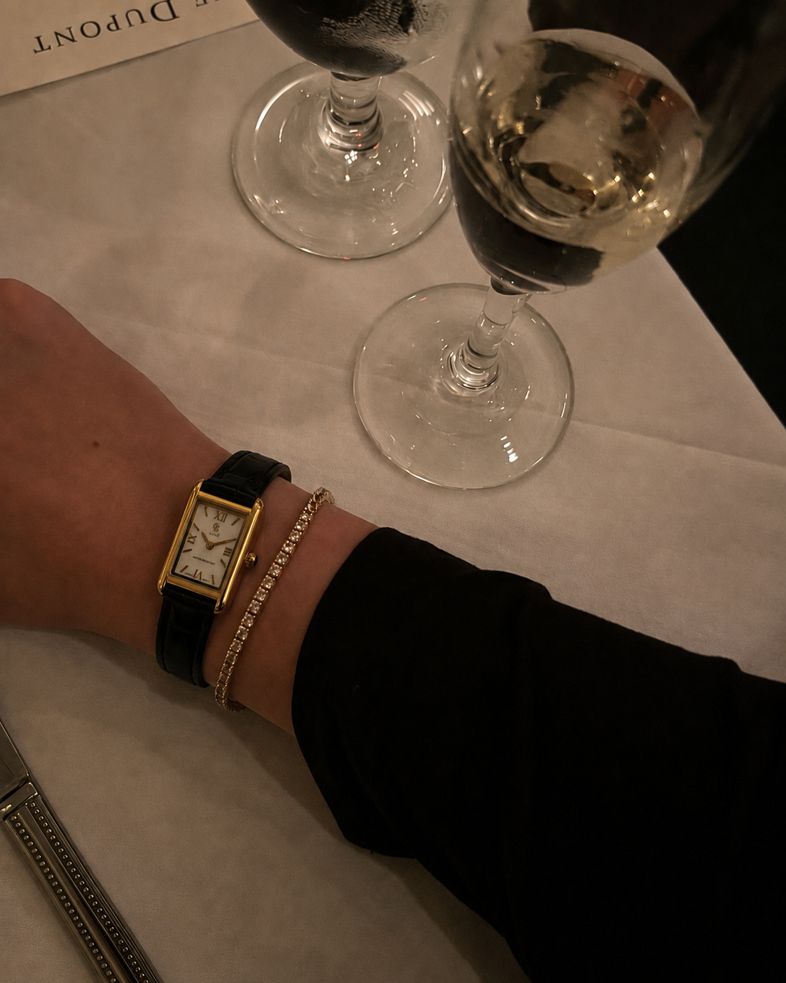 Montre Suzie | Dorée-Noir